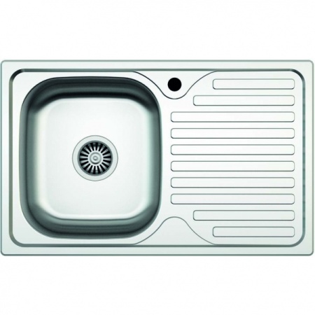 Chiuveta inox 304 cuva stanga Z-INOX, 44x77cm, picurator, anticalcar, preaplin, ZLN9188ST, argintiu