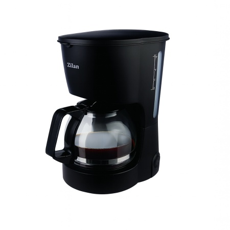Filtru de cafea 600W, Floria ZLN7887, 0.6L, 4 cesti, plita incalzita, antipicurare, negru