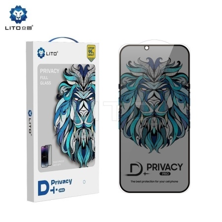 Folii Protectie ecran LITO Folie D+ Pro Privacy, BLISTER, iPhone 15 Plus, Black