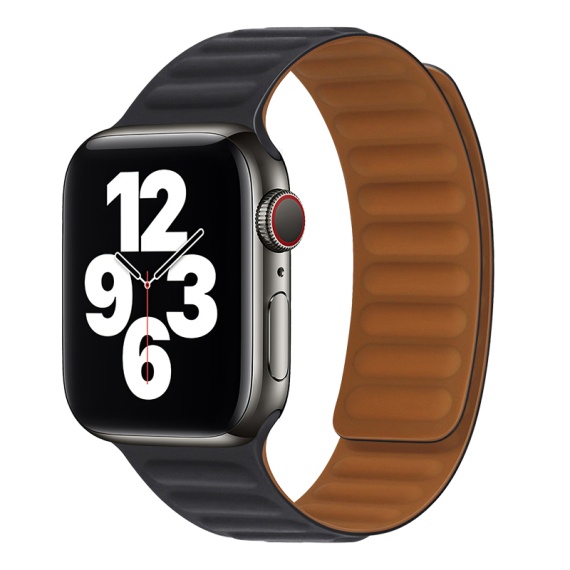 Hoco WA21 - Curea pentru iWatch 38/40/41mm, Magnetic Chain, Silicon, Negru