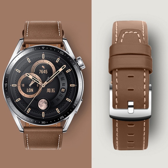Hoco WH10 - Curea eco-leather, 20 mm, pentru ceasuri, GT Original Series, Maro