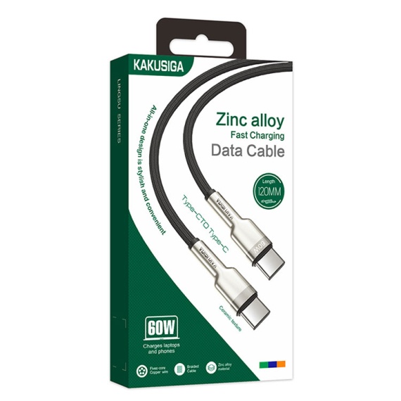 Kaku KSC-685 - Cablu Date si Incarcare, Type-C, PD60W, QC3.0, 1.2m, Negru