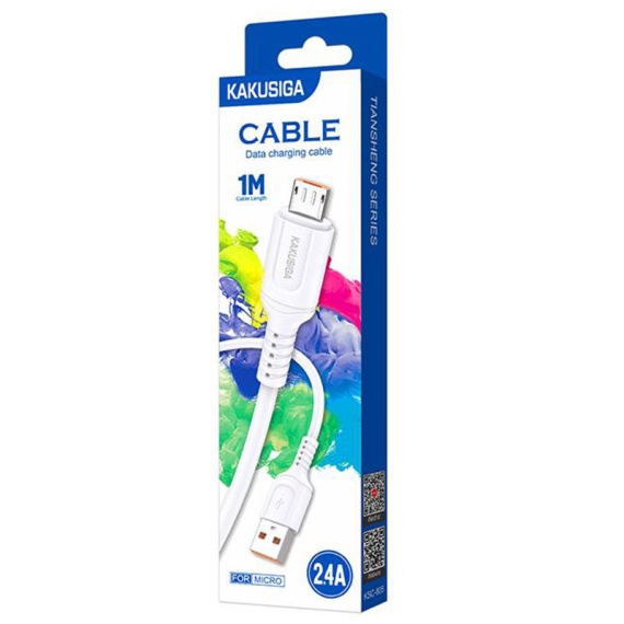 Kaku KSC-805 - Cablu Date si Incarcare, USB la MicroUSB, 18W, 2.4A, 1m, Alb