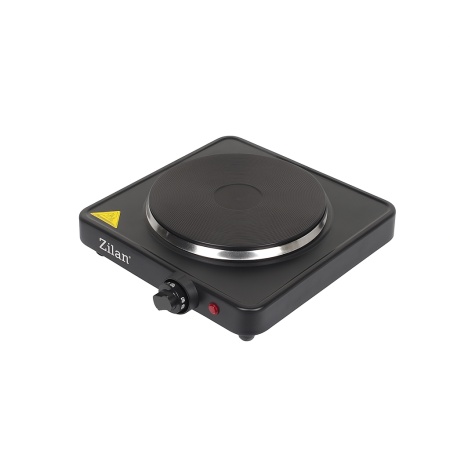 Plita electrica 1500W, Zilan ZLN2174, 1 ochi fonta, 5 trepte de putere, termostat reglabil, protectie supraincalzire, negru