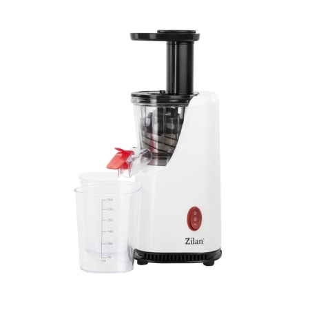 Storcator de fructe si legume cu melc 200W, Zilan ZLN4014, 58–65 RPM, alb