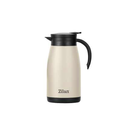 Termos Zilan, 1L, otel inoxidabil SUS304, izolare termica 18/24h, ZLN0769, crem