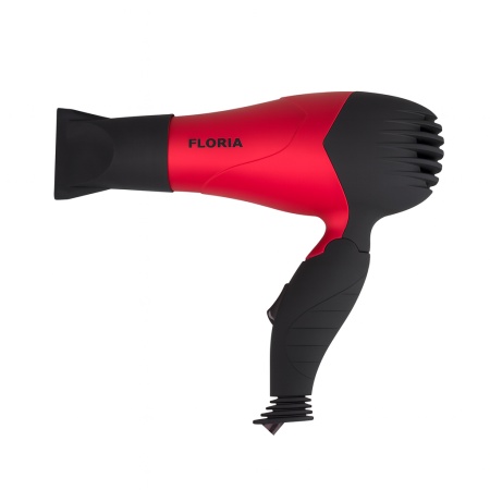 Uscator de par Zilan ZLN8977, 850W, 2 trepte viteza si temperatura, maner pliabil, protectie supraincalzire, concentrator, rosu/negru
