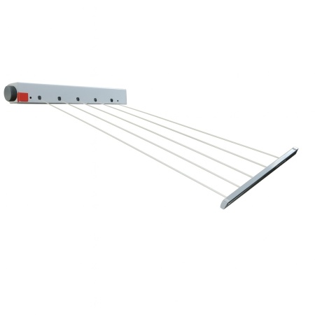 Uscator rufe sfoara ZILAN, 20m, plastic metal, pliabil, ZLN1527, alb
