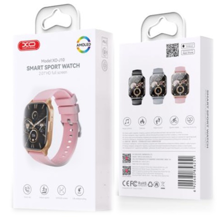 XO J10 - Smartwatch Amoled Star Mist Square Sport Pink