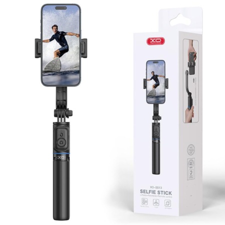 XO SS13 – Suport selfie tripod pentru telefon BT cu brat telescopic 106cm si suport detasabil
