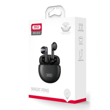 XO X13 – Casti wireless Ear Buds Bluetooth 5.1 Magic Ring, negru
