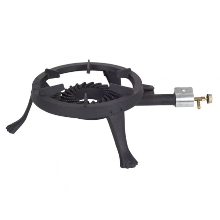 Arzator exterior rotund ZILAN, fonta, 25000kcal/h, diametru 33cm, ZLN4252, negru