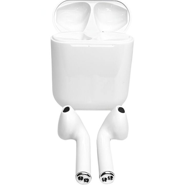 Casti Wireless Smartix i12, Bluetooth V5.1, Touch, 2000mAh, Alb