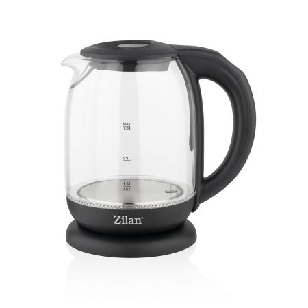 Fierbator electric Zilan ZLN3956 – 2200W, 1.7L, sticla borosilicata, control temperatura 60–100°C, iluminare LED, oprire automata