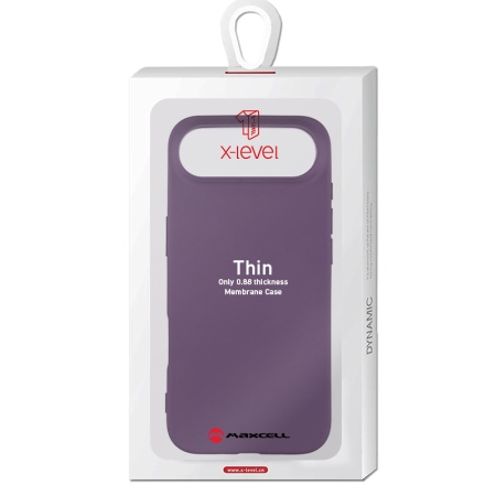 Husa X-Level pentru APPLE iPhone 17 Air - Subtire, SoftTouch, TPU - mov