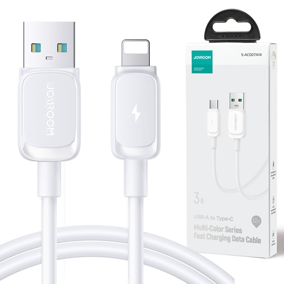 Joyroom S-AL012A14 - Cablu Date si Incarcare, USB la Lightning, 3A, 1.2m, Alb