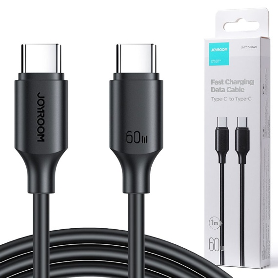 Joyroom S-CC060A9 - Cablu Date si Incarcare, Type-C, PD60W, QC3.0, 1m, Negru
