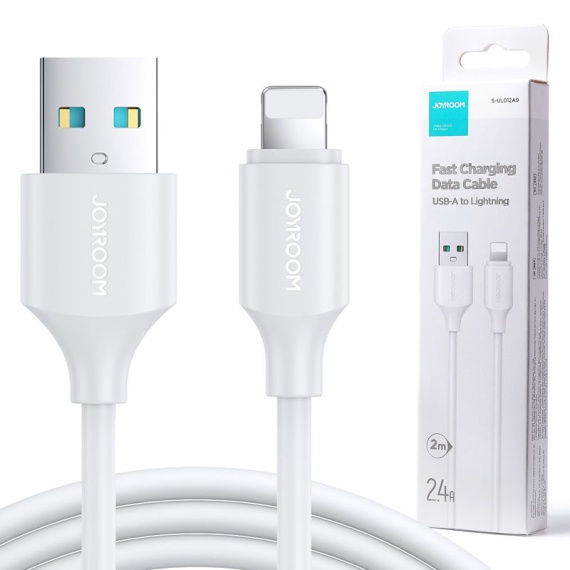 Joyroom S-UL012A9 - Cablu Date si Incarcare, USB la Lightning, 2.4A, 2m, Alb