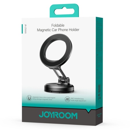Suport auto magnetic Joyroom JR-ZS505 pentru bord – MagRing, Suction Lock, fixare stabila, negru