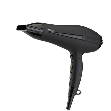 Uscator de par Zilan ZLN9167, 2200W, 3 trepte temperatura, 2 trepte viteza, functie ionica, aer cald si rece, concentrator si difuzor, negru