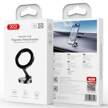 XO C158 - Suport Auto cu Adeziv pentru Bord, MagRing FlipStick, Tarnish