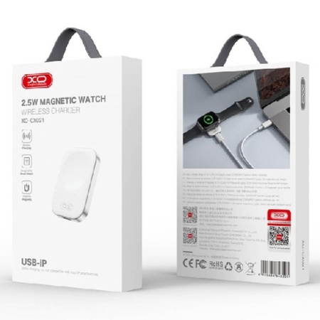 XO CX021 – Incarcator wireless magnetic 2.5W pentru iWatch, Lightning, alb