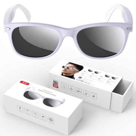 XO E11 - Ochelari Smart Audio, Protectie UV, BT 5.3, 100h Stand-by, Purple