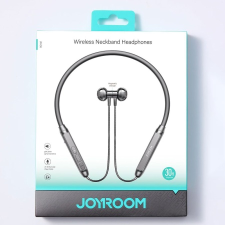 Casti wireless Joyroom JR-D8 – in ear, Bluetooth 5.4, neck-mount, autonomie ridicata, negru