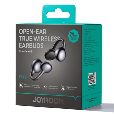 Casti wireless Joyroom JR-OE3 – Bluetooth 5.4, Dual Point, autonomie 400 mAh, design ear buds, gri