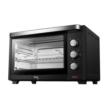 Cuptor electric 35L, Zilan ZLN1017 ROJIN, 1600W, convectie, temperatura reglabila, timer 60 min, negru
