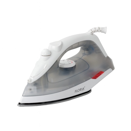 Fier de calcat 1600W Floria ZLN2878, talpa ceramica, temperatura reglabila, gri
