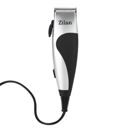Floria ZLN0443 – Aparat de tuns păr, 10W, 4 accesorii, lame inox, argintiu/negru