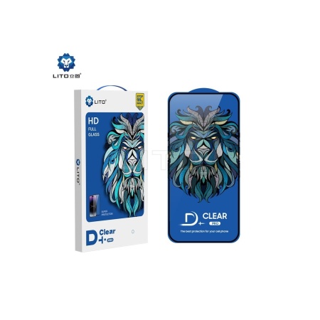 Folii Protectie clear LITO D+ Pro Clear, black frame, BLISTER, compatibil iPhone 12 Pro/12, negru
