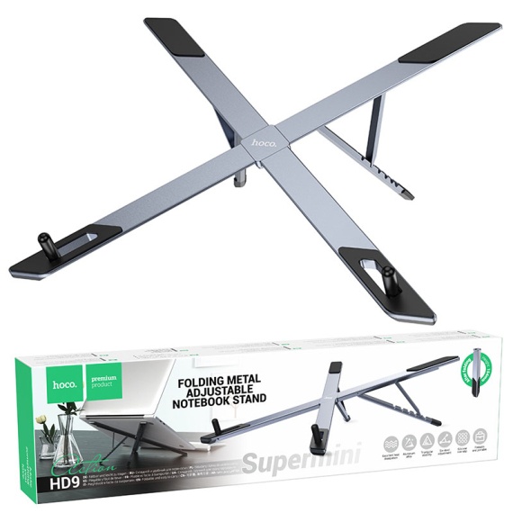 Hoco HD9 - Suport Birou, Stand, Light, Folding, Metal-Gri
