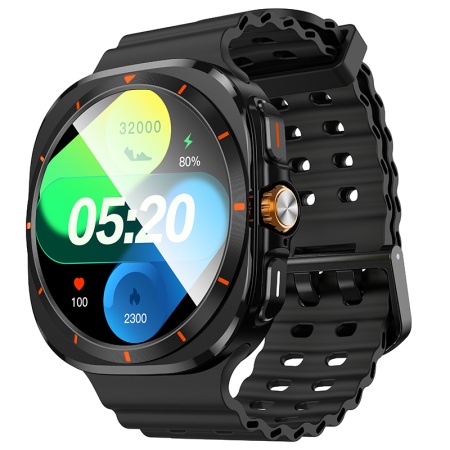 Hoco Y29 – Ceas SmartWatch Sport, BT 5.3, Apel, GPS, Negru