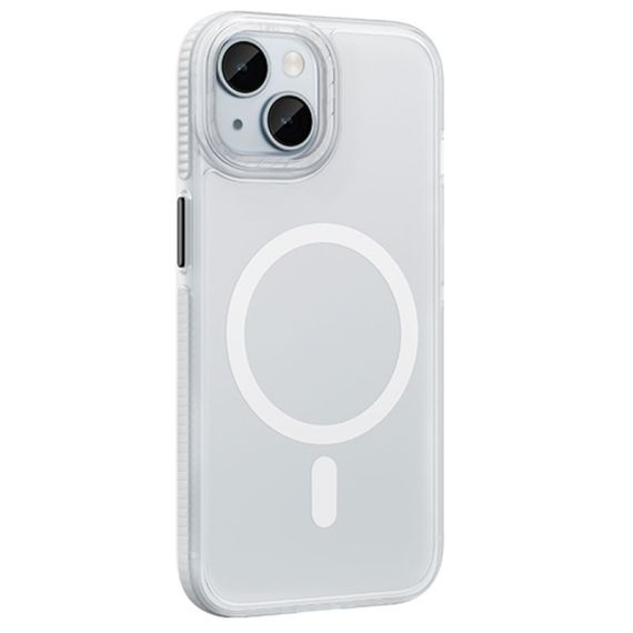 Husa Hoco AS2 - iPhone 15, MagSafe, GripEdge, Matte, Alb