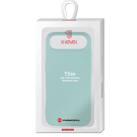Husa X-Level pentru APPLE iPhone 17 Air – Thin Series, SoftTouch, TPU – turcoaz