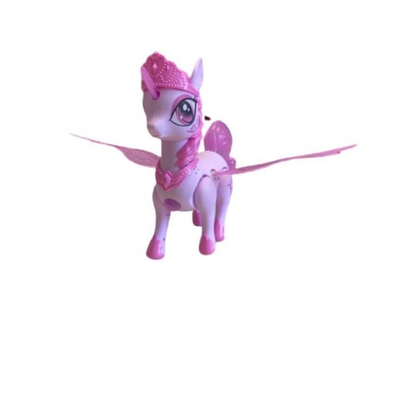 Jucarie interactiva, Dream Unicorn, lumini, muzica si picioare mobile, Roz