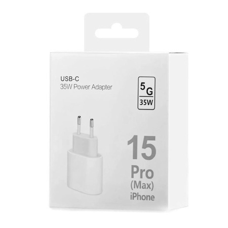 OEM – Incarcator retea Type-C 35W Fast Charging pentru iPhone 15, alb