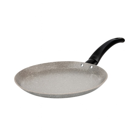 Tigaie clatite ZILAN, 24cm, aluminiu interior granit Non Stick, maner fix, ZLN4865, negru