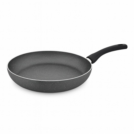 Tigaie universala ZILAN Maxi, 24cm, aluminiu interior/exterior granit non-stick, maner bachelita, ZLN1952, gri