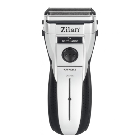 Zilan ZLN0436 – Aparat de ras electric barbati, lame inox, LED, piele umeda/uscata, argintiu-negru
