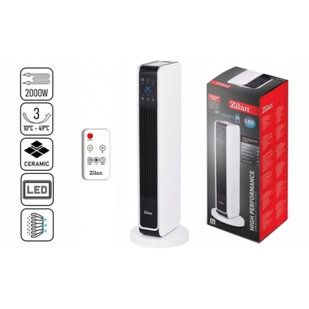 Zilan ZLN2069 – Aeroterma ceramica tip turn 2200W cu ecran tactil si telecomanda