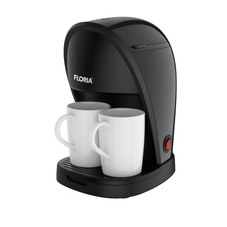 Aparat de facut cafea 450W, Floria ZLN9297, 250ml, filtru nailon, 2 cesti, negru