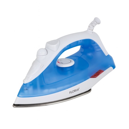 Fier de calcat 1600W Floria ZLN2892, talpa ceramica, temperatura reglabila, albastru