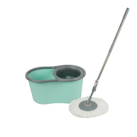 Galeata magic mop LISA, 17l, plastic, mop microfibra, rotativ 360°, ZLN1389, bleu