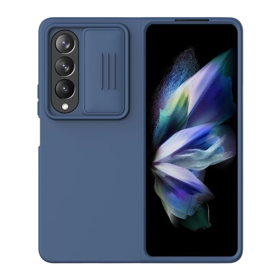 Husa Nillkin,Galaxy Z Fold 4, CamShield Silky, TPU, Albastru