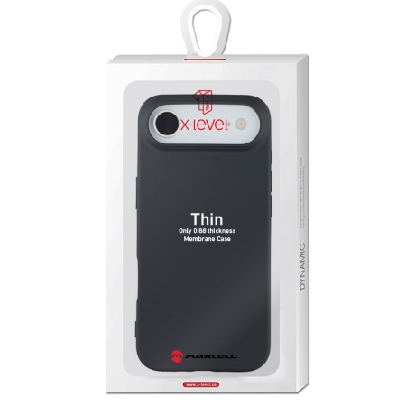 Husa X-Level pentru APPLE iPhone 17 Air – Thin Series, SoftTouch, TPU – negru