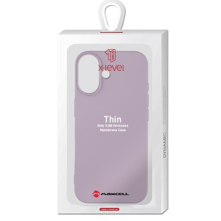 Husa X-Level pentru APPLE iPhone 17 - Subtire, SoftTouch, TPU - lila