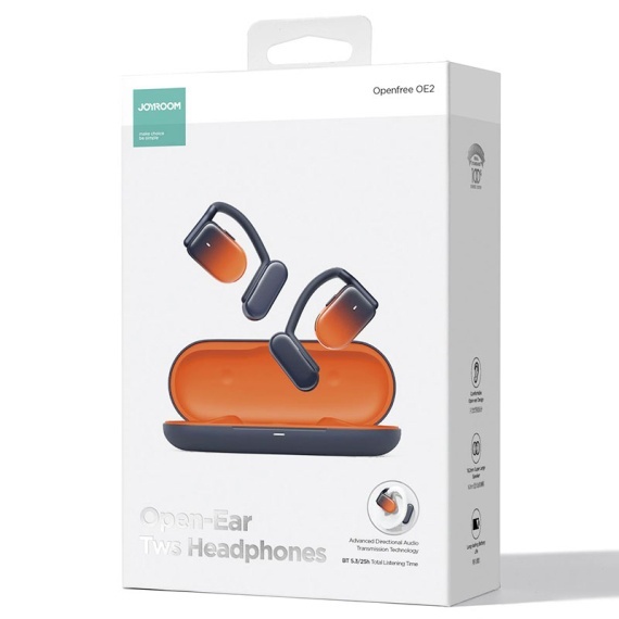 Joyroom JR-OE2 - Casti Wireless, Open Ear, Bluetooth 5.3, StandBy, 600mAh, Orange